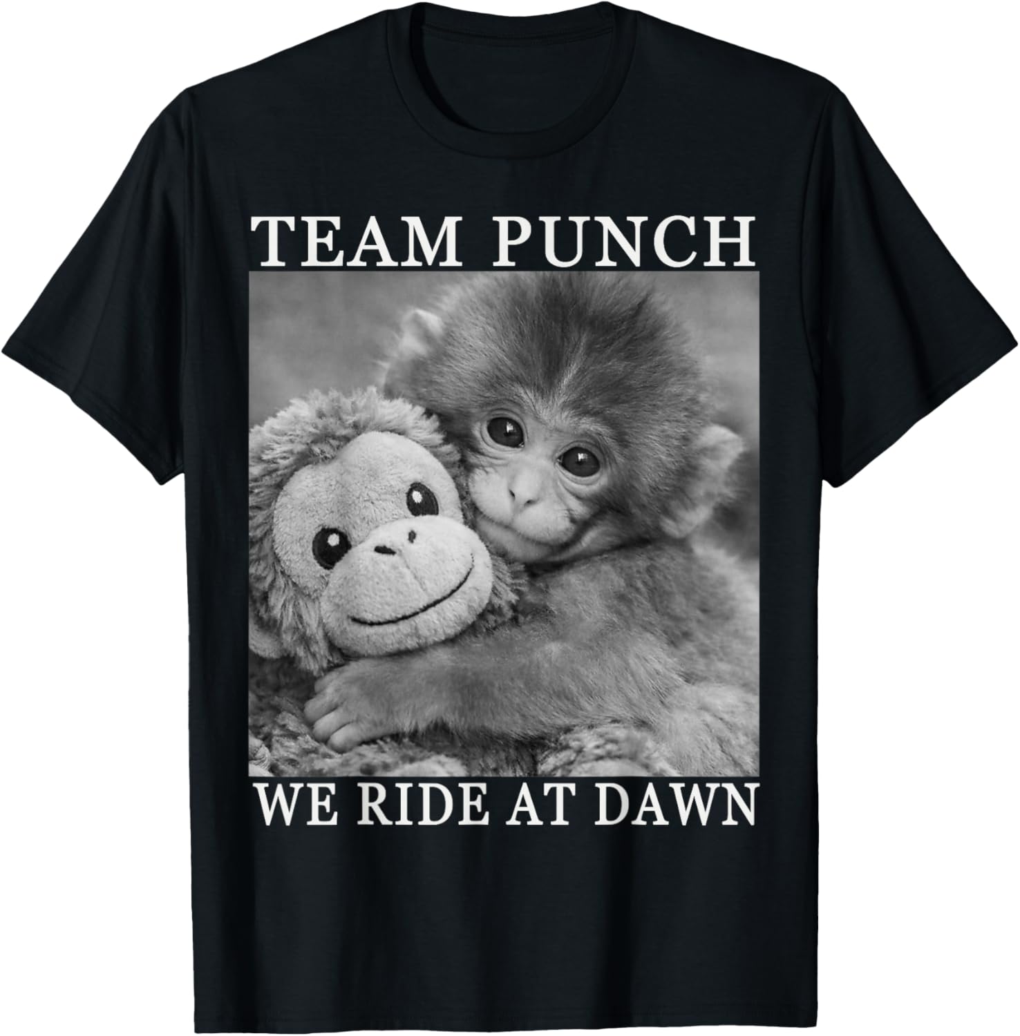 Team Punch The Monkey T-Shirt - T-Shirt | Black