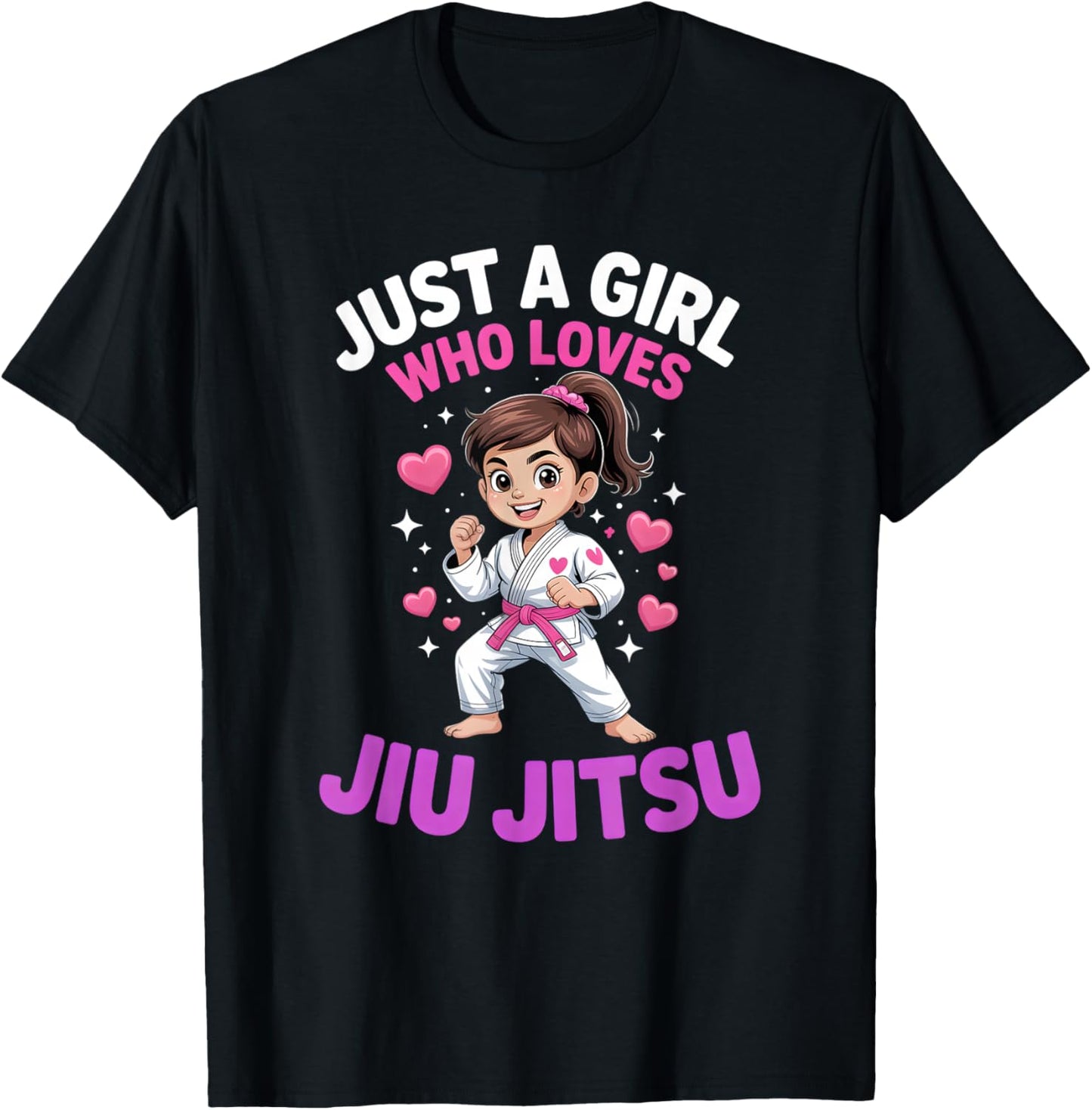 Girls Jiu Jitsu T-Shirt - T-Shirt | Black