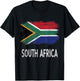 South Africa Roots South African Flag T-Shirt - T-Shirt | Black