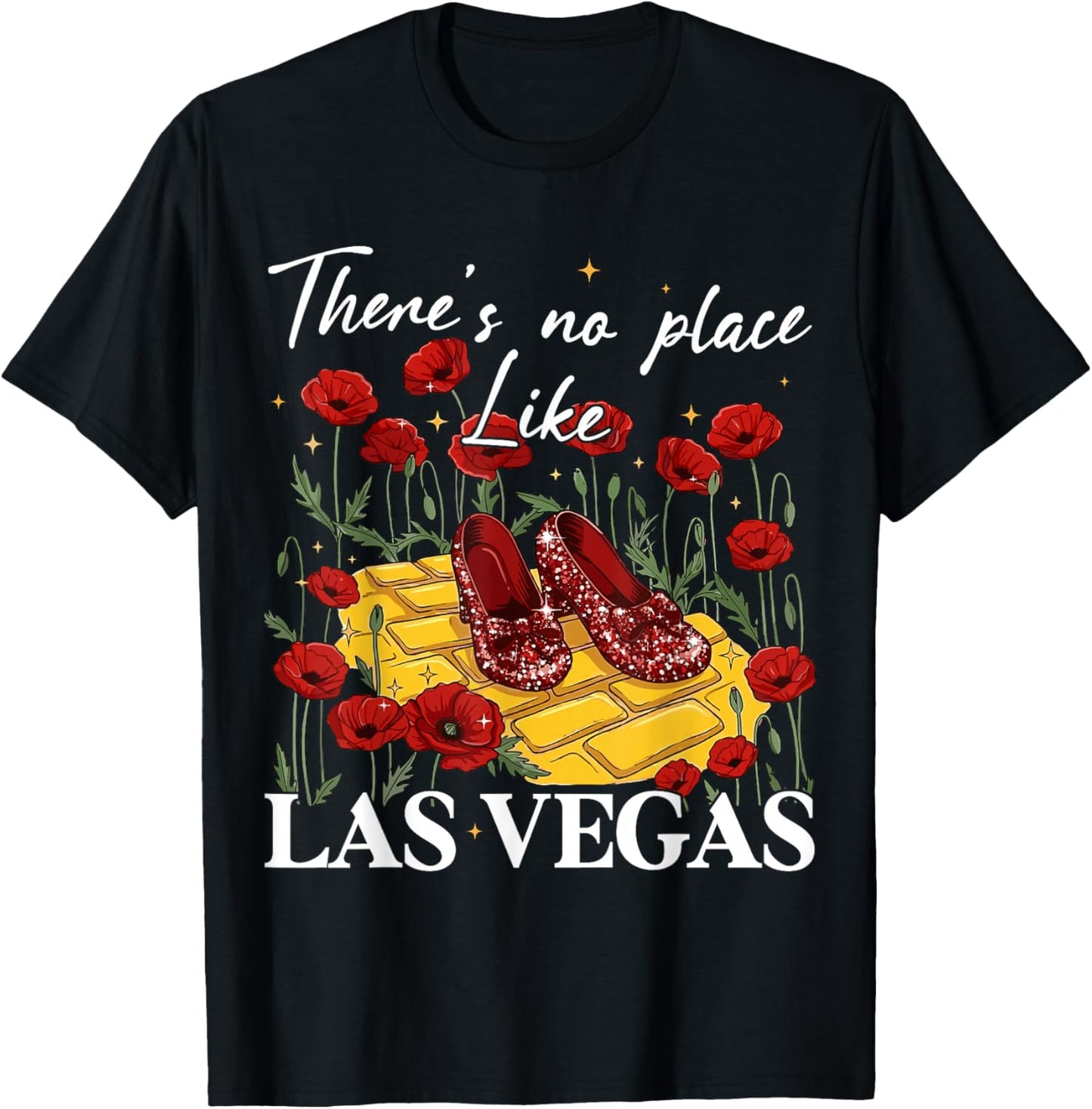 There's No Place Like Las Vegas Wicked Off to See Wizard T-Shirt - T-Shirt | Black