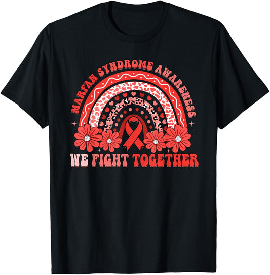 We Fight Together Marfan Syndrome Awareness Month T-Shirt - T-Shirt | Black
