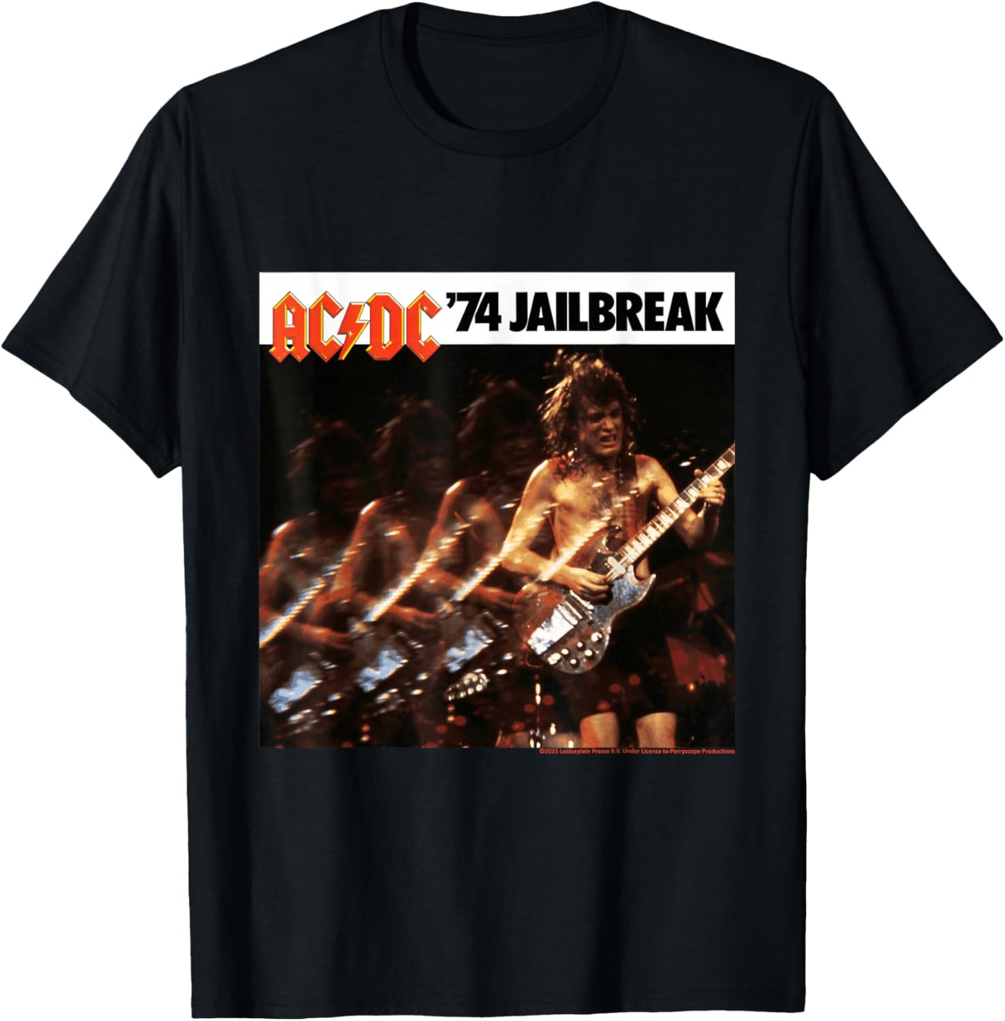 AC/DC '74 Music Band Jailbreak Concert Ambiance T-Shirt - T-Shirt | Black