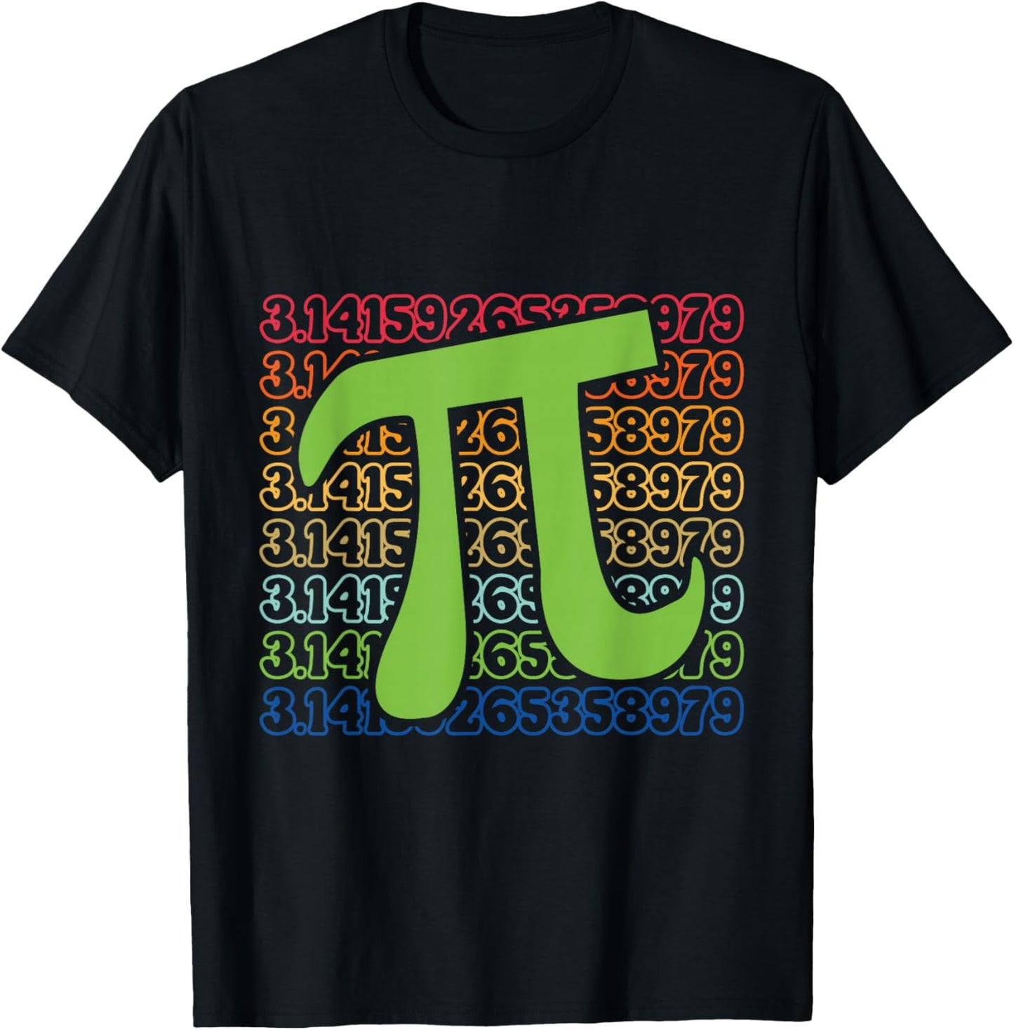 Funny Pi Day 3.14 Pi Symbol Spiral Number Math Lover 2026 T-Shirt - T-Shirt | Black