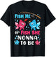 Fish He Or Fish She Gender Reveal Family Nonna T-Shirt - T-Shirt | Black