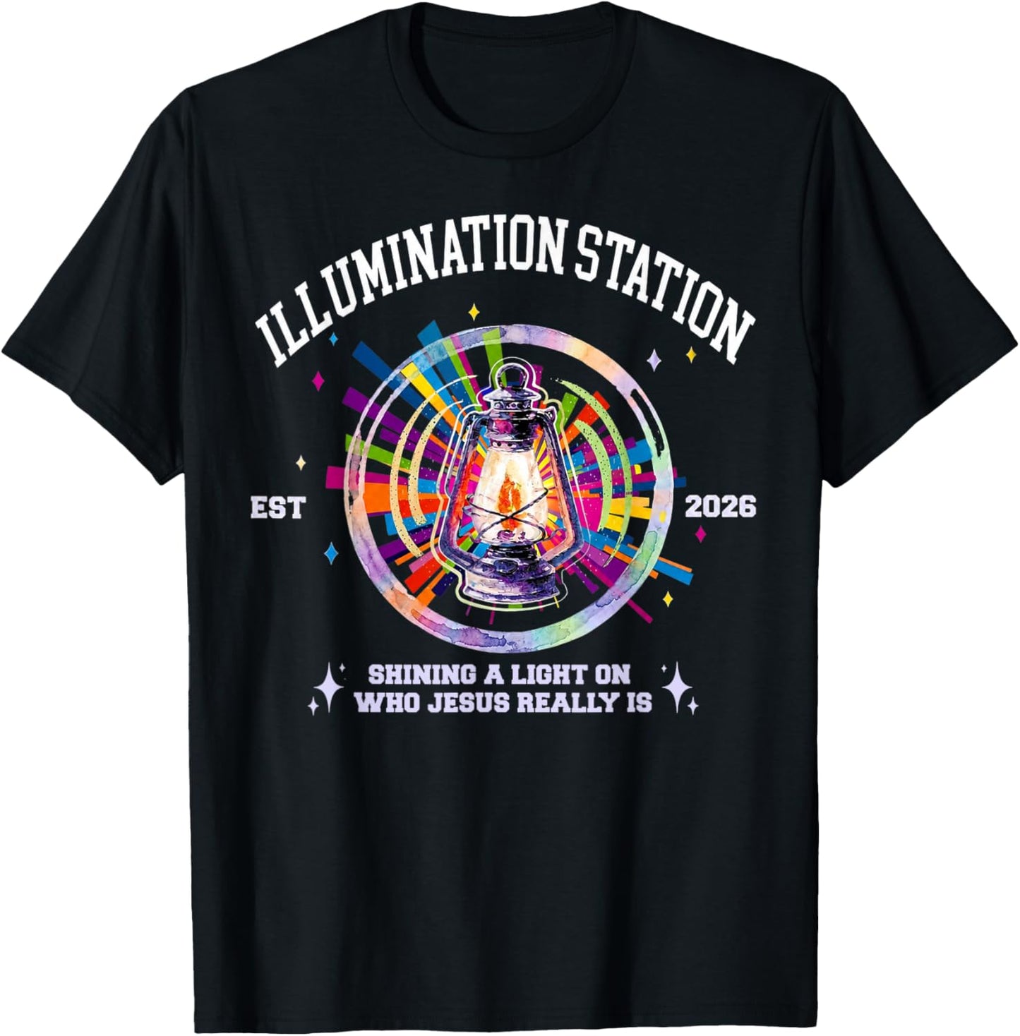 Illumination Station VBS 2026 Bible Jesus Christian Lights T-Shirt - T-Shirt | Black
