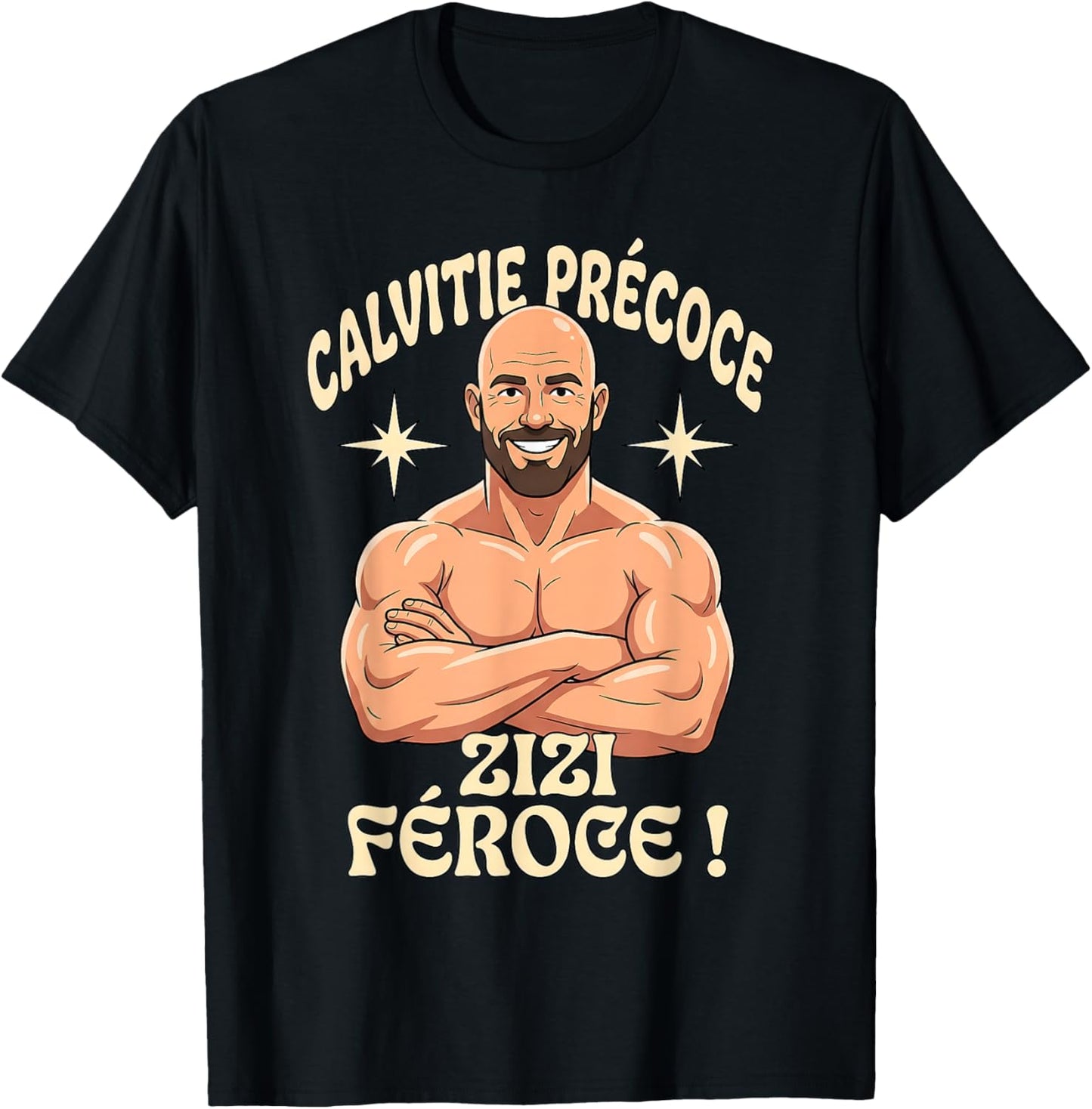 Calvitie Précoce Zizi Féroce Calvitie Humour T-Shirt - T-Shirt | Black
