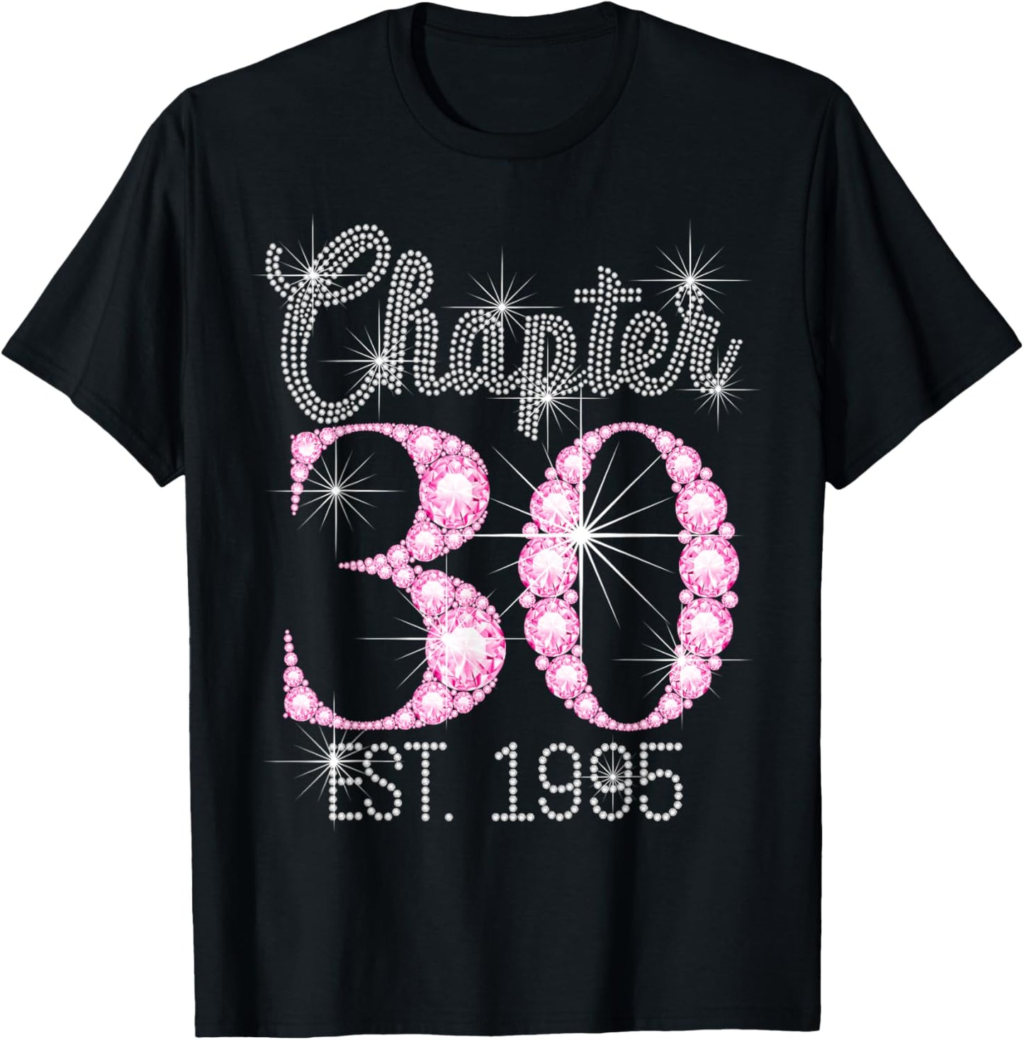 Chapter 30 EST 1995 30Th Birthday T-Shirt - T-Shirt | Black