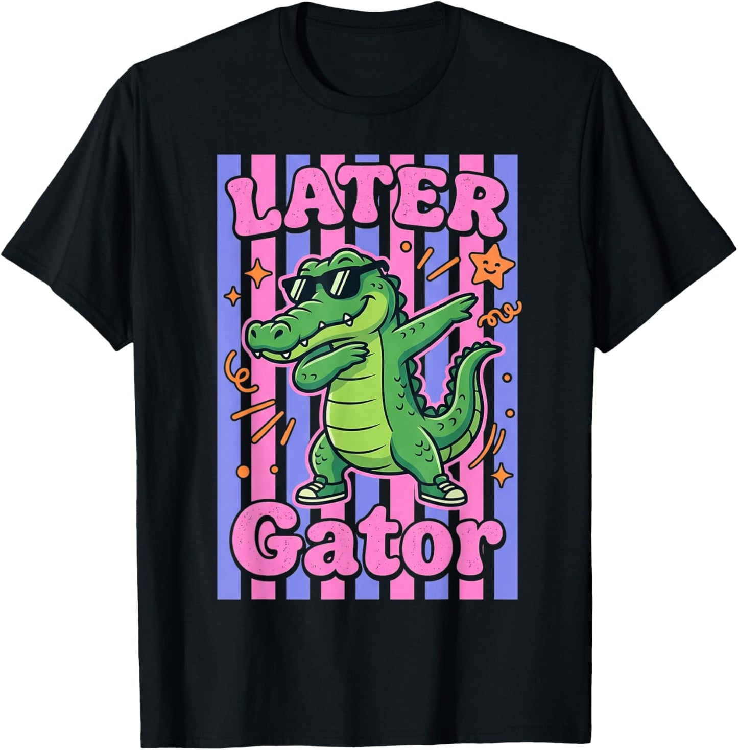 Alligator See You Later Teacher Summer Last Day of School T-Shirt - T-Shirt | Black