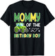 Mommy of The Birthday Boy Family Tractors Farm Trucks T-Shirt - T-Shirt | Black