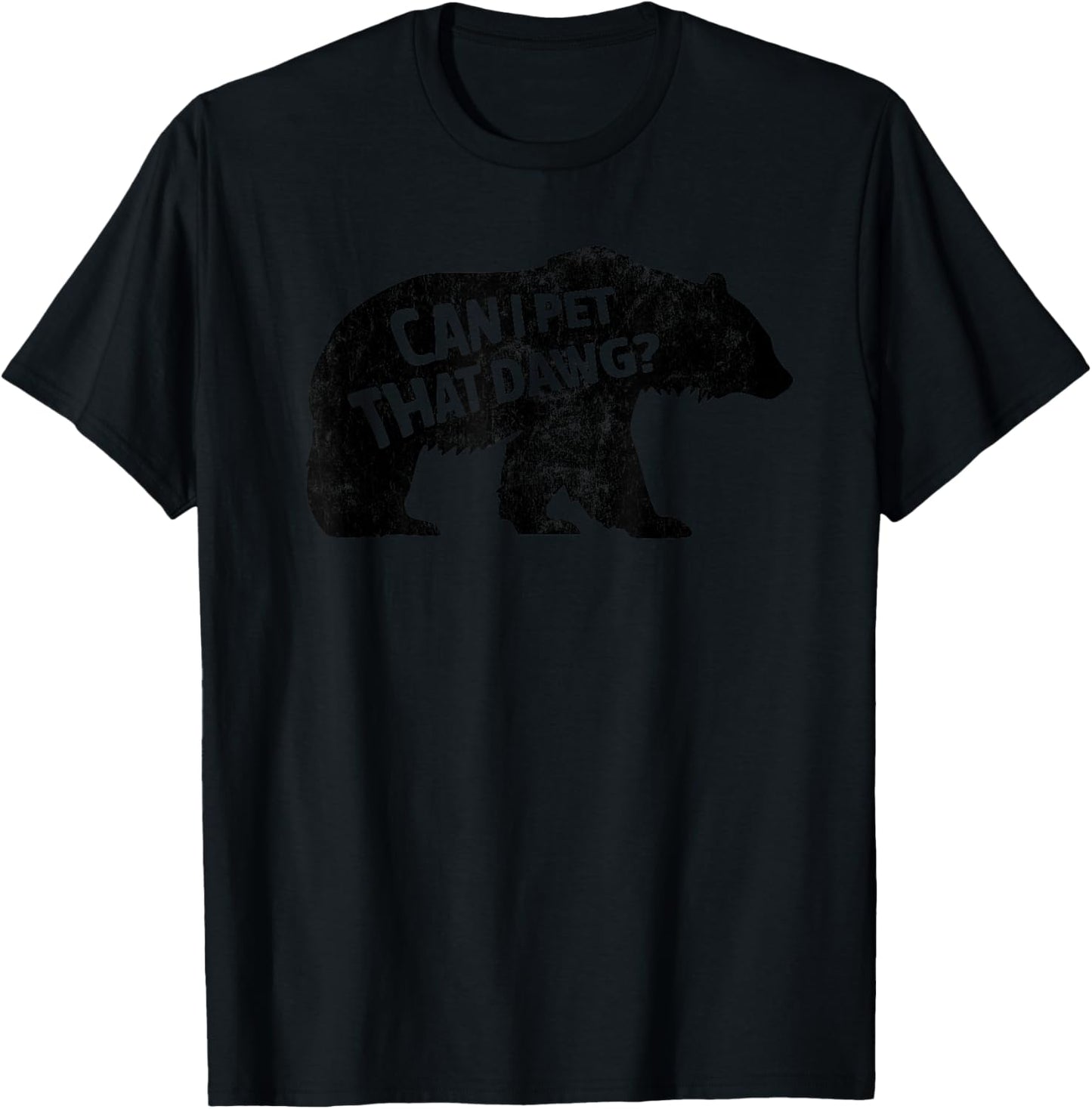 Can I Pet That Dog Funny Dawg Meme Funny Dog T-Shirt - T-Shirt | Black