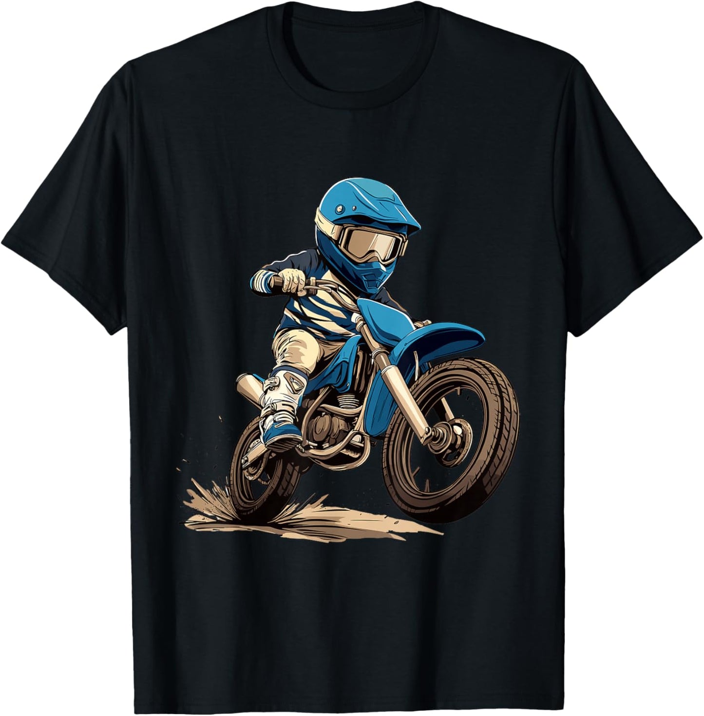 Kids Dirt Bike T-Shirt - T-Shirt | Black