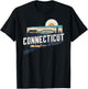 Connecticut State of Connecticut Retro Connecticut T-Shirt - T-Shirt | Black