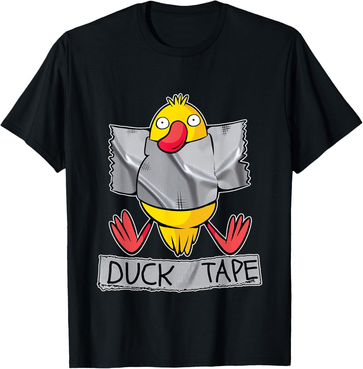 Funny Duck Tape T-Shirt - T-Shirt | Black