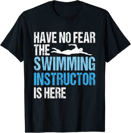 Swim Teacher Design for A Humorous Swimming Instructor T-Shirt - T-Shirt | Black