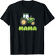 Heavy Machinery Tractor Mama Illustration T-Shirt - T-Shirt | Black