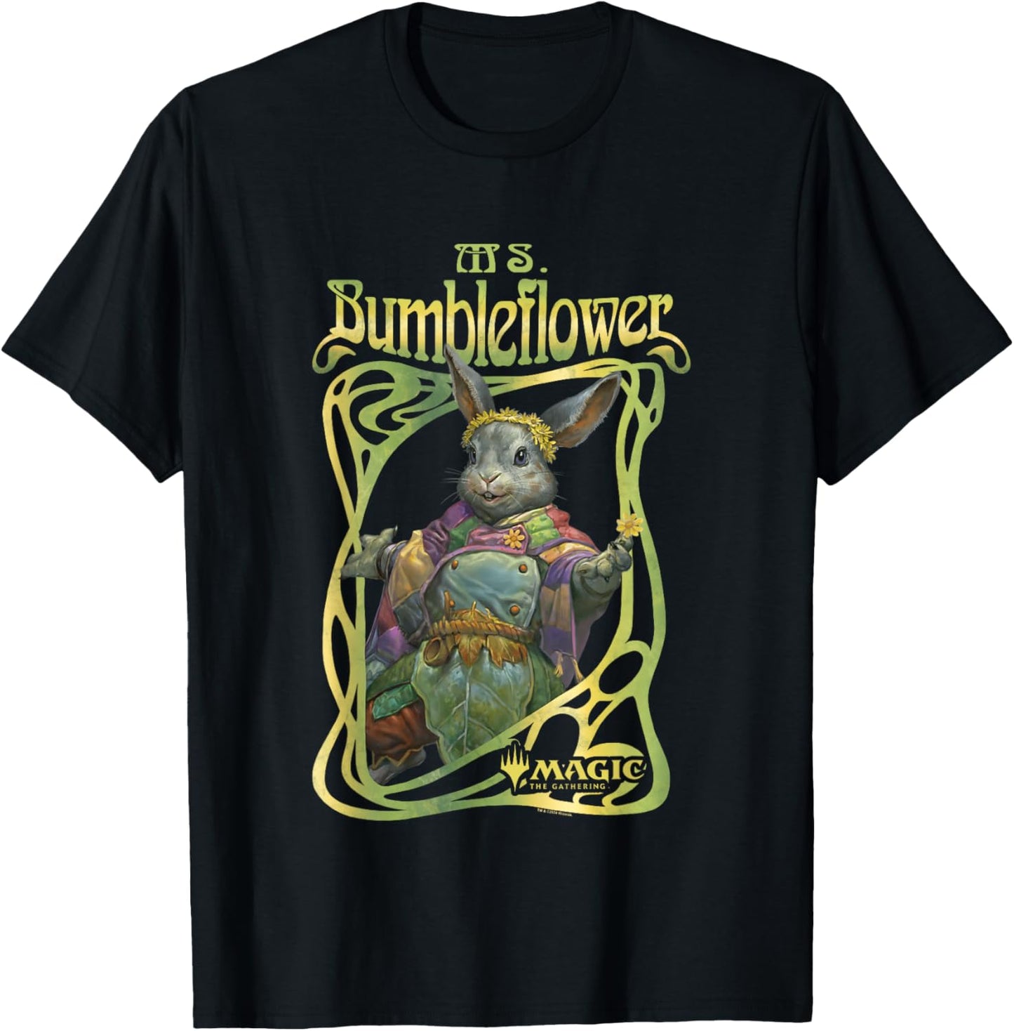 Magic: The Gathering Ms. Bumbleflower Portrait Vintage T-Shirt - T-Shirt | Black
