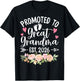 Promoted to Great Grandma Est 2026 First Time New Grandma T-Shirt - T-Shirt | Black