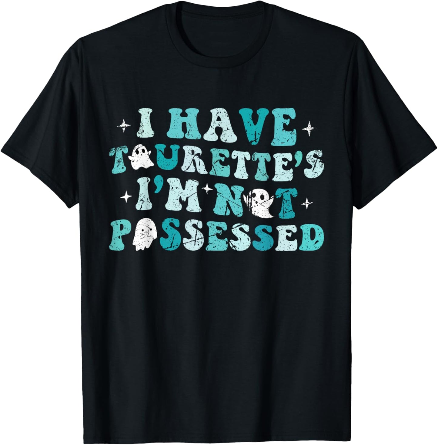 Tourette Syndrome Kids I Have Tourette's I'm Not Possessed T-Shirt - T-Shirt | Black