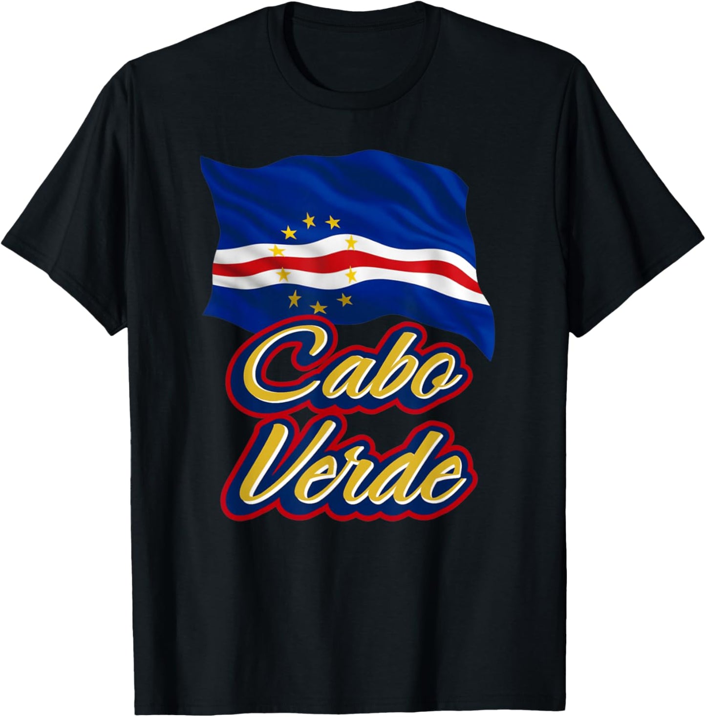 Cabo Verde Flagge Afrikanische Männer Frauen Kinder Kap Verde T-Shirt - T-Shirt | Black