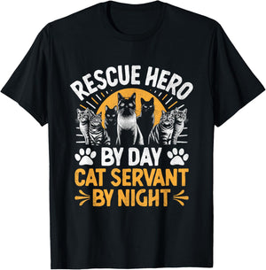 Funny Animal Shelter Volunteer Pet Dog Cat Rescue Supporter Women T-Shirt - T-Shirt | Black