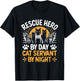 Funny Animal Shelter Volunteer Pet Dog Cat Rescue Supporter Women T-Shirt - T-Shirt | Black