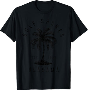 Gulf Shores Alabama T-Shirt - T-Shirt | Black