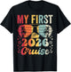 My First Cruise 2026 Vacation Matching Family Cruise Ship T-Shirt - T-Shirt | Black