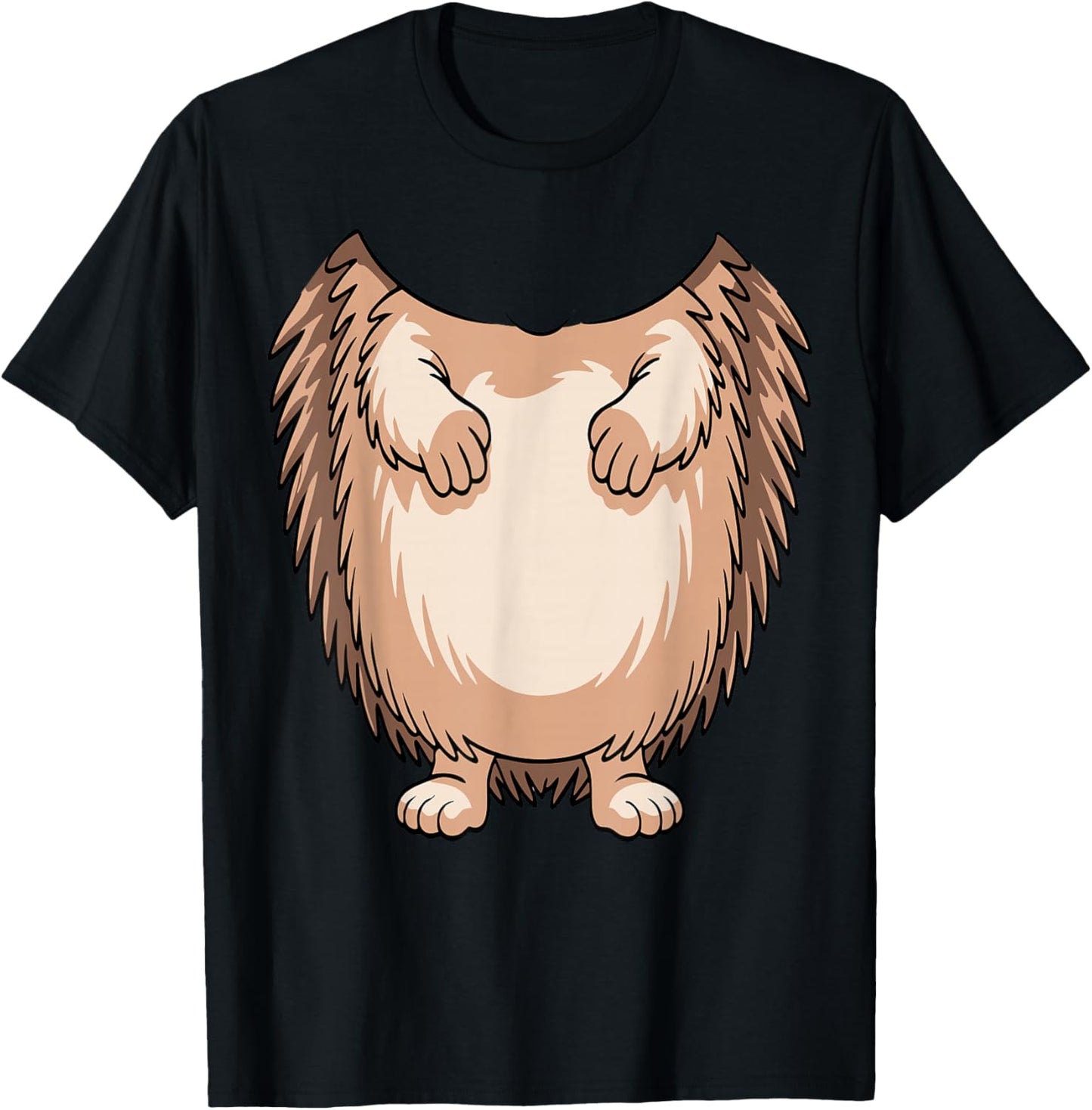 Hedgehog Shirt Adult Men Women Kids Hedgehog Costume T-Shirt - T-Shirt | Black
