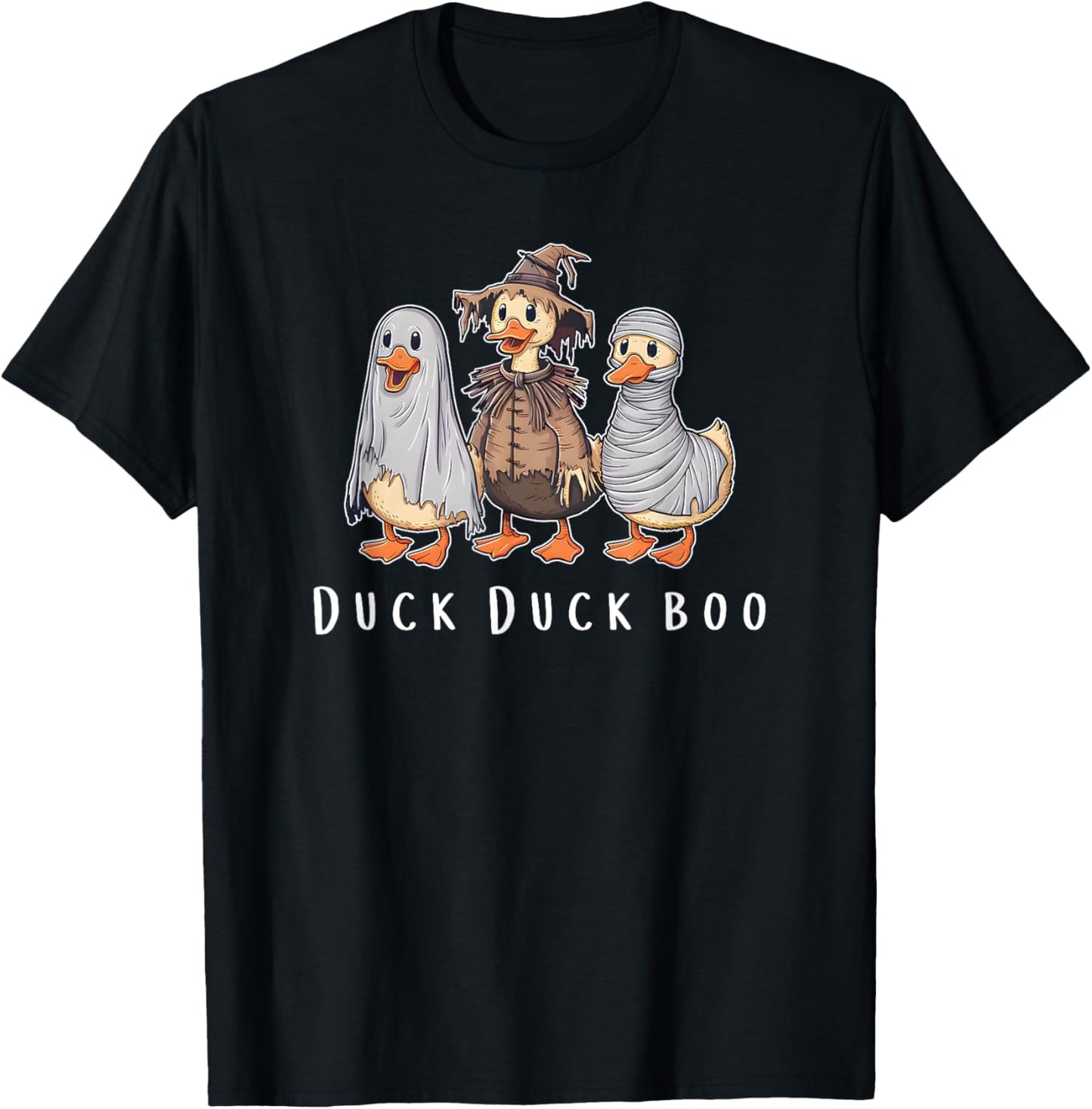 Duck Duck Boo, Halloween Duck Hunting, Boys Halloween T-Shirt - T-Shirt | Black