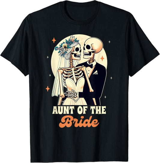 Auntie Of The Bride Wedding Rehearsal Aunt Of The Bride T-Shirt - T-Shirt | Black