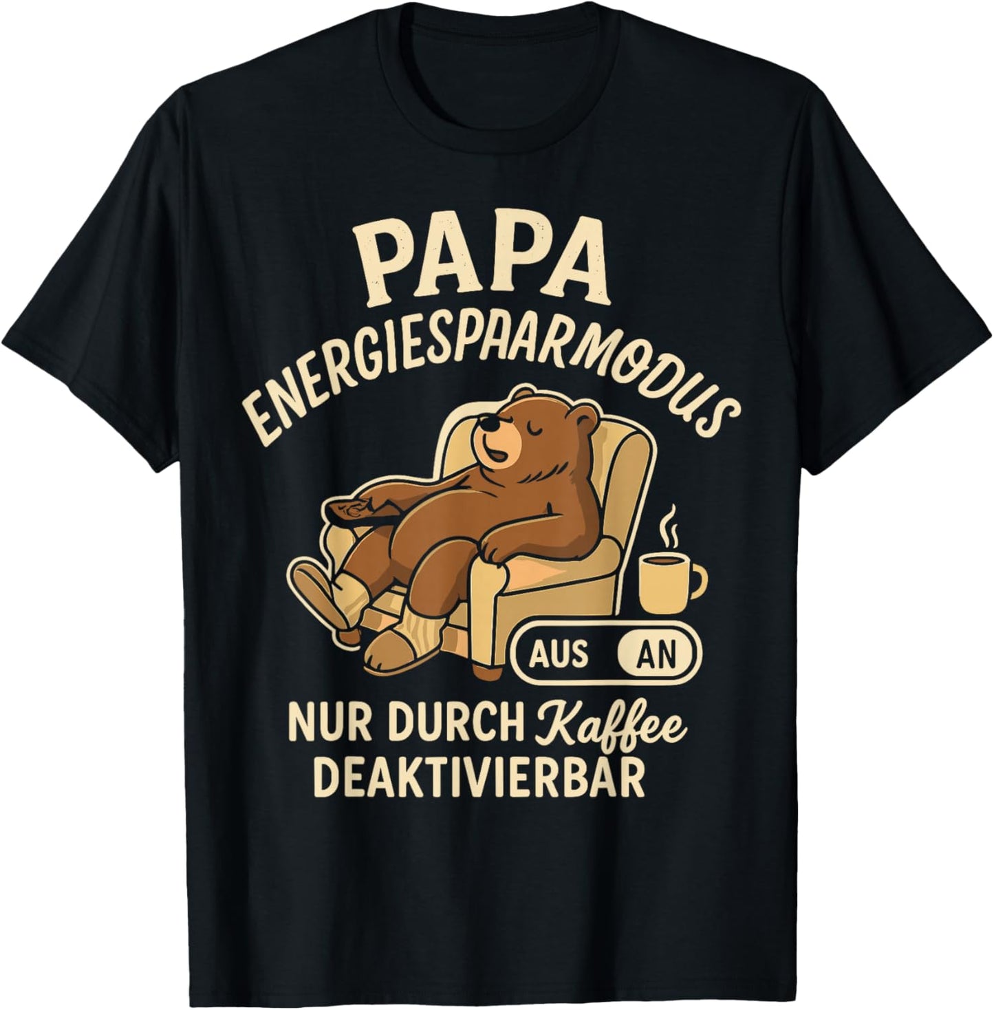 Papa Geschenk Papa Vatertag Shirt Herren Lustig Papa T-Shirt - T-Shirt | Black