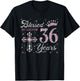 Blessed by God For 36 Years Old 36th Birthday Gift T-Shirt - T-Shirt | Black
