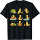 Golden Retriever Camping Cute Dog Hiking Camper T-Shirt - T-Shirt | Black
