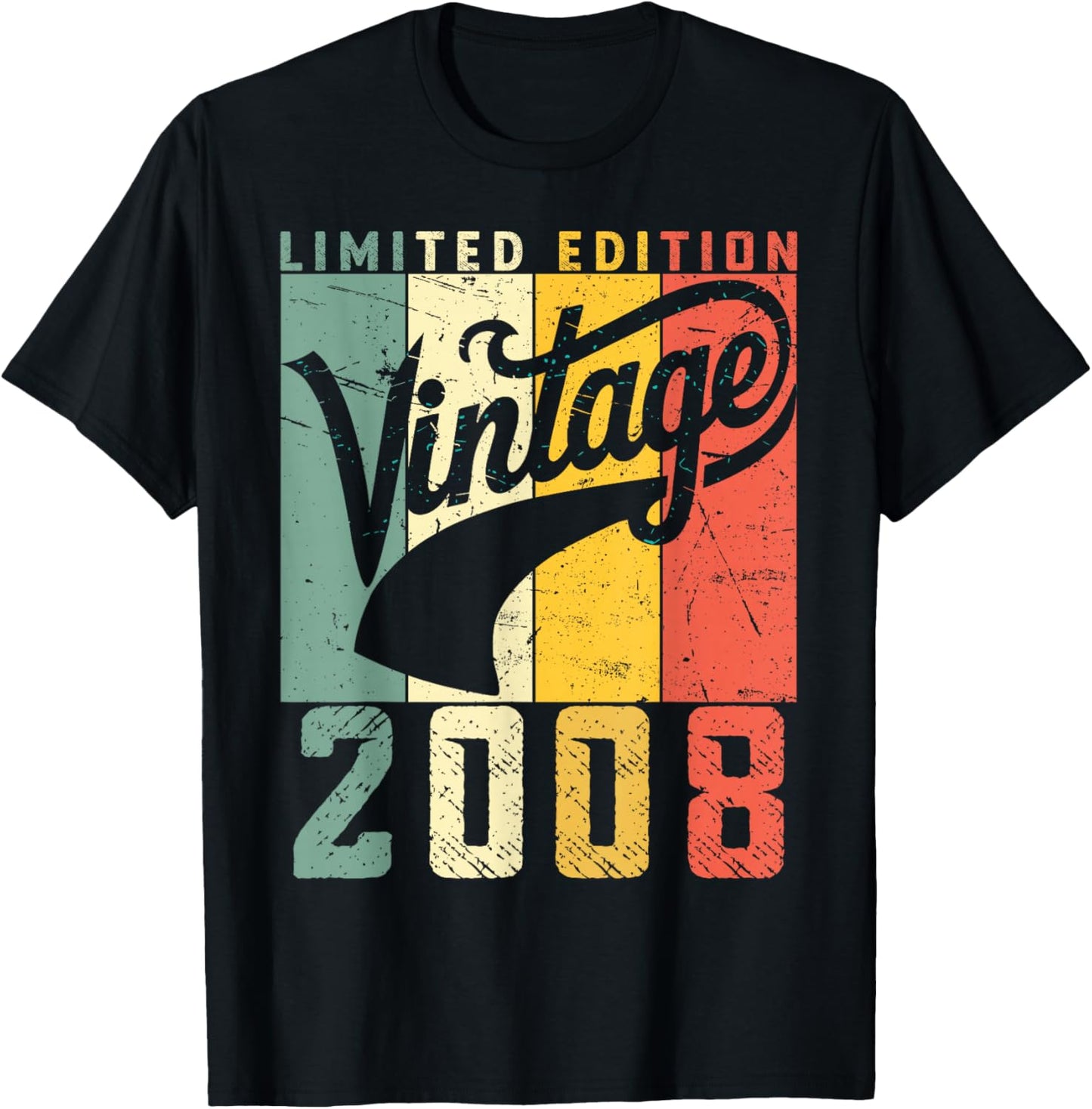 18 Years Old Legend Since 2008 Men Women 18th Birthday T-Shirt - T-Shirt | Black