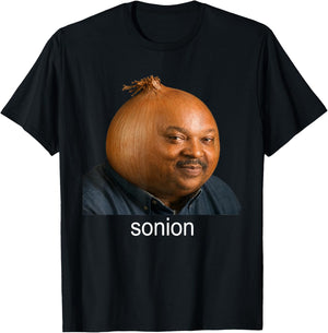 Funny Sonion Brainrot Meme GenZ T-Shirt - T-Shirt | Black