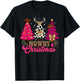 Howdy Christmas Cowboy Western Xmas Trees Pajamas Holiday T-Shirt - T-Shirt | Black