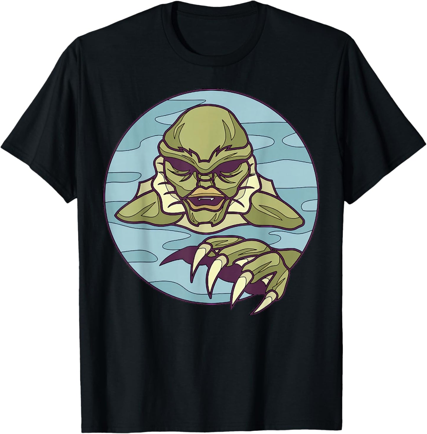 Creature From A Lagoon Iconic Horror Monster Art T-Shirt - T-Shirt | Black