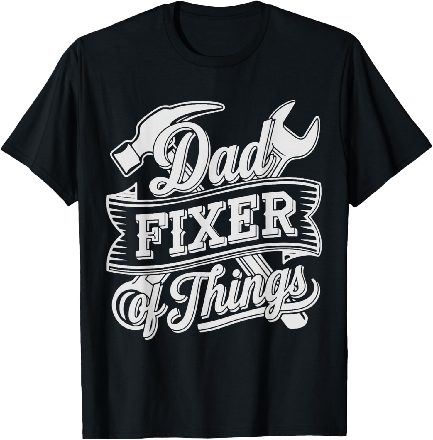 Handyman Dad Fixer of Things DIY Home Repair Fixologist T-Shirt - T-Shirt | Black
