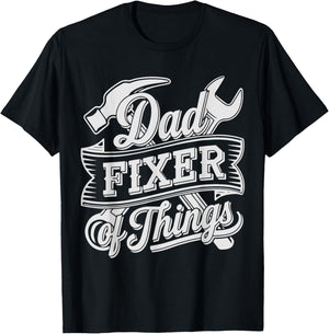 Handyman Dad Fixer of Things DIY Home Repair Fixologist T-Shirt - T-Shirt | Black