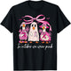 in October We Wear Pink Breast Cancer Ghost Goose Halloween T-Shirt - T-Shirt | Black