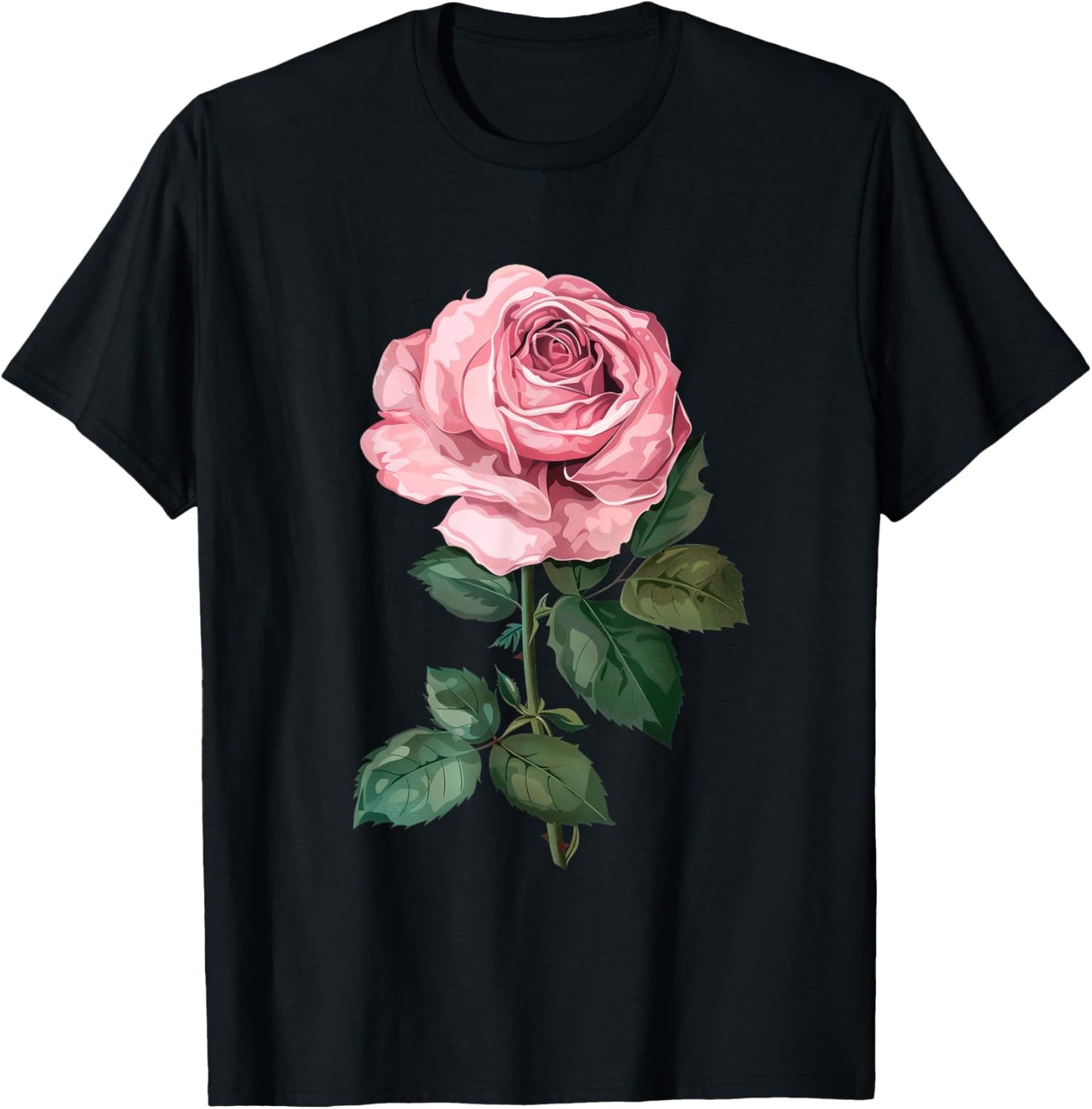 199 Flowers Rose Graphic , Small, Black T-Shirt - T-Shirt | Black