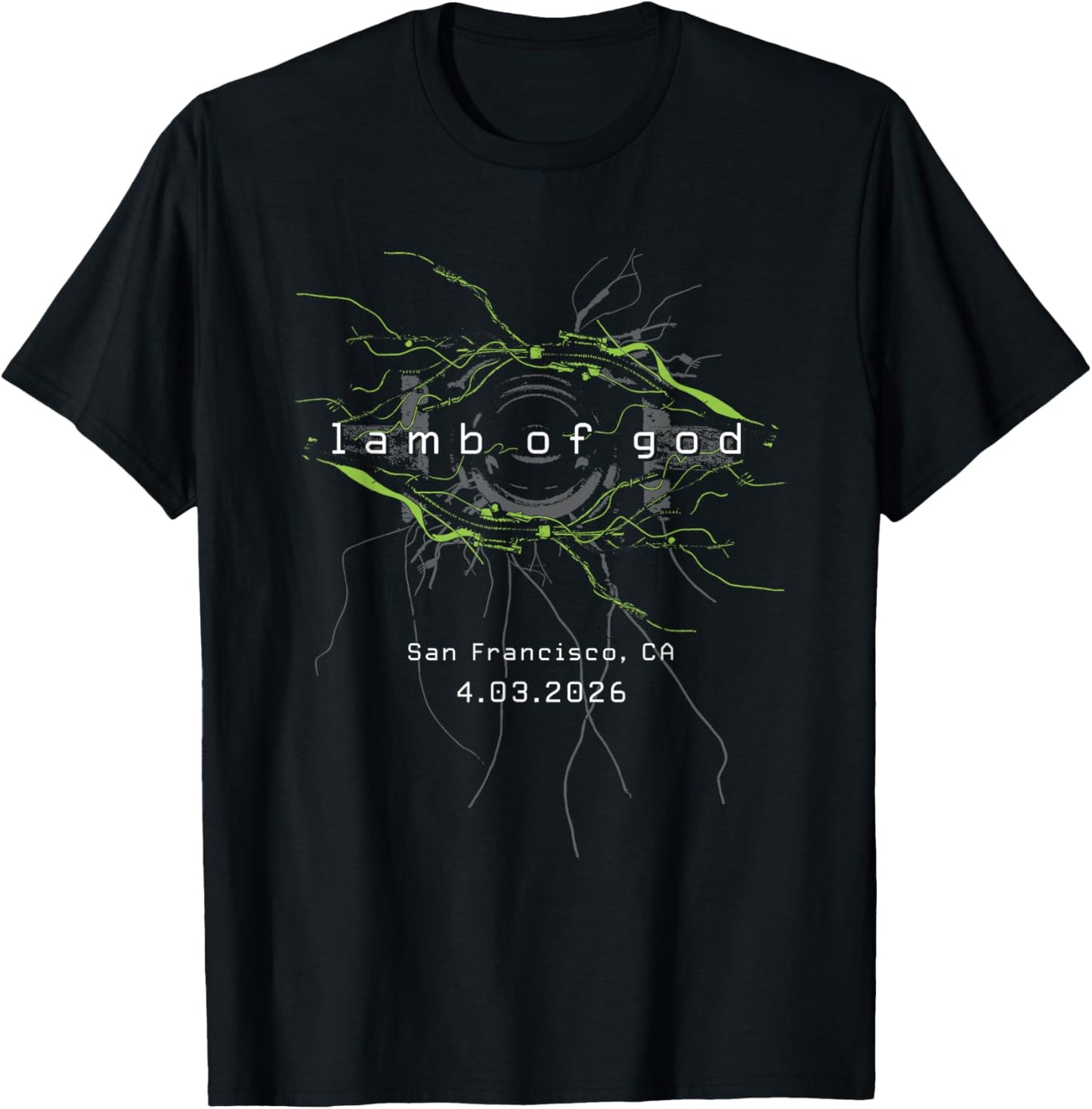 Lamb of God Into Oblivion Tour San Francisco T-Shirt - T-Shirt | Black
