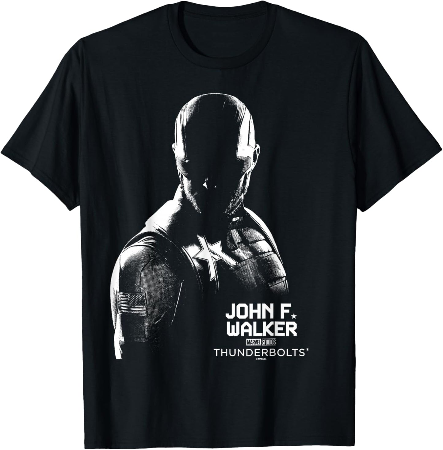 Marvel's Thunderbolts - John F Walker Silhouette T-Shirt - T-Shirt | Black