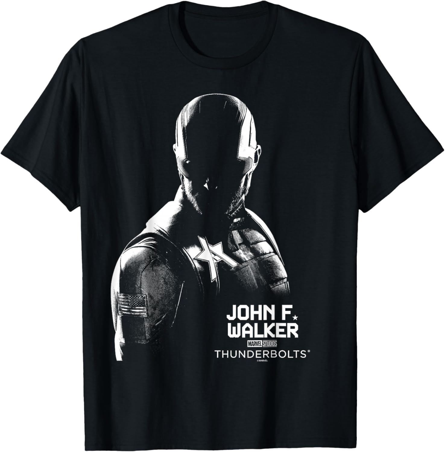 Marvel's Thunderbolts - John F Walker Silhouette T-Shirt - T-Shirt | Black