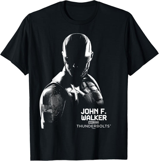 Marvel's Thunderbolts - John F Walker Silhouette T-Shirt - T-Shirt | Black