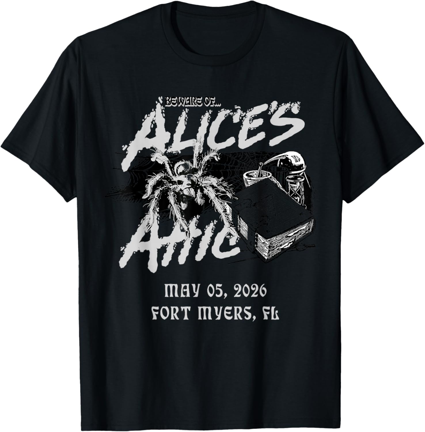 Alice Cooper 2026 Tour Fort Myers T-Shirt - T-Shirt | Black