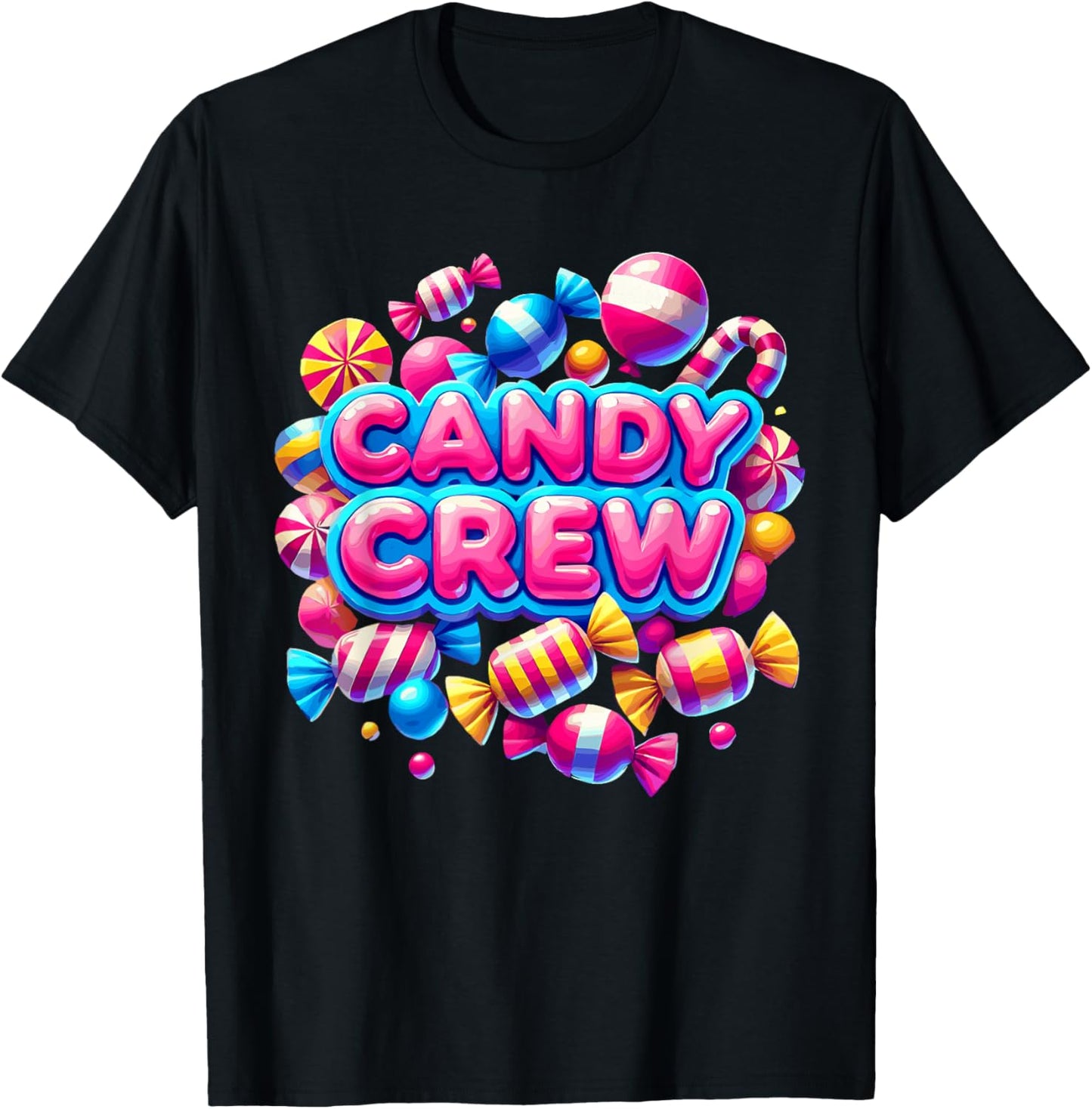 Cute Halloween Candy Crew, Candyland Sour Patch T-Shirt - T-Shirt | Black