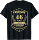 Made 46 Years Ago Original Parts 46th Birthday T-Shirt - T-Shirt | Black