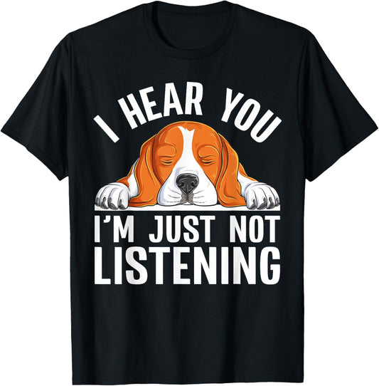 Funny Beagle Sleeping Pet Puppy Dog Lover Lazy Beagle T-Shirt - T-Shirt | Black