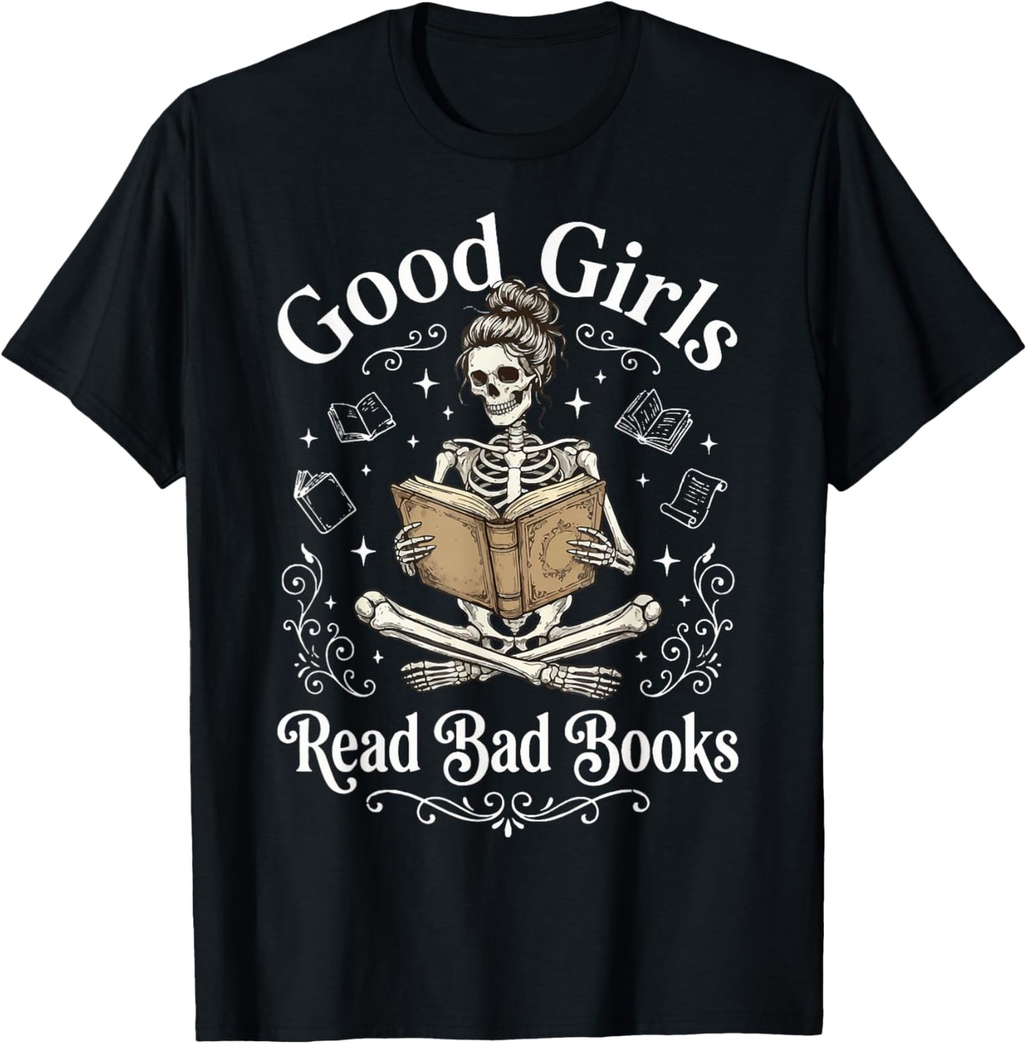 Good Girls Read Bad Books T-Shirt - T-Shirt | Black
